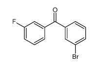 (3-BROMOPHENYL)(3-FLUOROPHENYL)METHANONE Structure