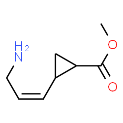 Cyclopropanecarboxylic acid, 2-(3-amino-1-propenyl)-, methyl ester,结构式