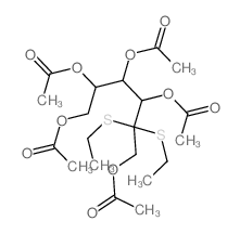 [2,3,4,6-tetraacetyloxy-5,5-bis(ethylsulfanyl)hexyl] acetate structure