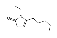 1-ethyl-5-pentyl-3H-pyrrol-2-one Structure