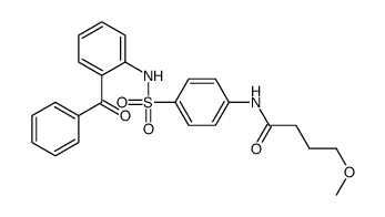 N-[4-[(2-benzoylphenyl)sulfamoyl]phenyl]-4-methoxybutanamide Structure