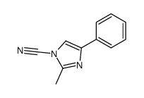 2-methyl-4-phenylimidazole-1-carbonitrile结构式