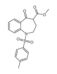 5-oxo-1-(toluene-4-sulfonyl)-2,3,4,5-tetrahydro-1H-benzo[b]azepine-4-carboxylic acid methyl ester Structure