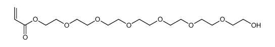 2-[2-[2-[2-[2-[2-(2-hydroxyethoxy)ethoxy]ethoxy]ethoxy]ethoxy]ethoxy]ethyl prop-2-enoate结构式