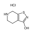 4,5,6,7-tetrahydroisothiazolo[5,4-c]pyridin-3-ol hydrochloride Structure