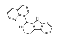 Komarovicine-1-(quinolin-8'-yl)-3,4,5,6-tetrahydro-β-carboline结构式