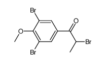 2-bromo-1-(3,5-dibromo-4-methoxy-phenyl)-propan-1-one结构式