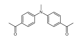 1-[4-(4-acetyl-N-methylanilino)phenyl]ethanone Structure