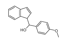 inden-1-yl-(4-methoxy-phenyl)-methanol结构式