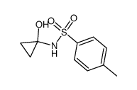 N-(1-hydroxycyclopropyl)-4-methylbenzenesulfonamide结构式