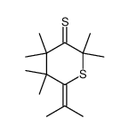 6-isopropylidene-2,2,4,4,6,6-hexamethyl-thiane-3-thione Structure