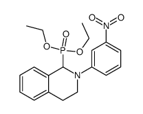 diethyl 2-(3-nitrophenyl)-1,2,3,4-tetrahydroisoquinolin-1-ylphosphonate结构式