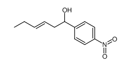 (E)-1-(4-Nitro-phenyl)-hex-3-en-1-ol Structure