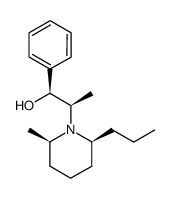 (1S,2R)-2-((2R,6S)-2-methyl-6-propylpiperidin-1-yl)-1-phenylpropan-1-ol结构式