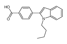 4-(1-butylindol-2-yl)benzoic acid结构式