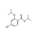 Isopropyl 4-Chloro-2-isopropoxybenzoate Structure