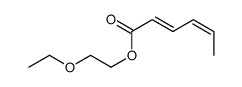 2-ethoxyethyl hexa-2,4-dienoate Structure