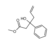 methyl 3-hydroxy-3-phenylhex-5-enoate Structure