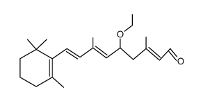 5-Ethoxy-9-<2.2.6-trimethyl-cyclohexen-(6)-yl>-3.7-dimethyl-nonatrien-(2.6.8)-al-1 Structure