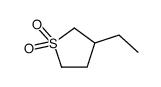 3-ethylthiolane 1,1-dioxide结构式