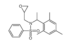 N-(oxiran-2-ylmethyl)-N-[1-(2,4,6-trimethylphenyl)ethyl]benzenesulfonamide Structure