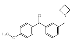 3-AZETIDINOMETHYL-4'-METHOXYBENZOPHENONE structure