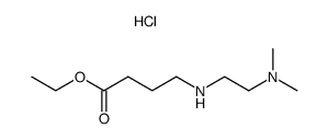 ethyl γ-(N-dimethylaminoethylamino)butyrate dihydrochloride结构式