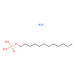 Phosphoric acid, dodecyl ester, ammonium salt structure