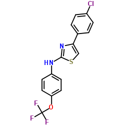 4-(4-Chlorophenyl)-N-[4-(trifluoromethoxy)phenyl]-1,3-thiazol-2-amine Structure