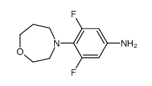 3,5-difluoro-4-(1,4-oxazepan-4-yl)aniline Structure