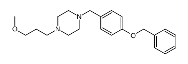 1-(3-methoxypropyl)-4-[(4-phenylmethoxyphenyl)methyl]piperazine Structure