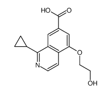 1-cyclopropyl-5-(2-hydroxyethoxy)isoquinoline-7-carboxylic acid结构式