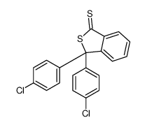 3,3-bis(4-chlorophenyl)-2-benzothiophene-1-thione结构式