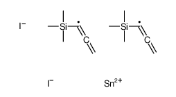 3-[diiodo(3-trimethylsilylprop-2-ynyl)stannyl]prop-1-ynyl-trimethylsilane Structure