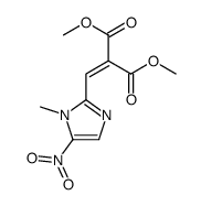 dimethyl 2-[(1-methyl-5-nitroimidazol-2-yl)methylidene]propanedioate Structure