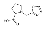 1-(furan-2-ylmethyl)pyrrolidine-2-carboxylic acid Structure