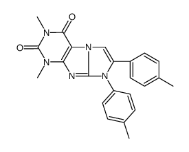 2,4-dimethyl-6,7-bis(4-methylphenyl)purino[7,8-a]imidazole-1,3-dione结构式