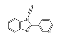 2-(pyridin-3-yl)-1H-benzo[d]imidazole-1-carbonitrile结构式