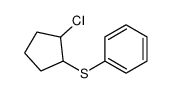 (2-chlorocyclopentyl)sulfanylbenzene Structure