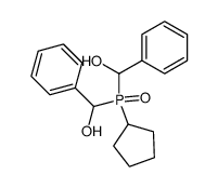 Cyclopentyl-bis-(α-hydroxy-benzyl)-phosphinoxid结构式