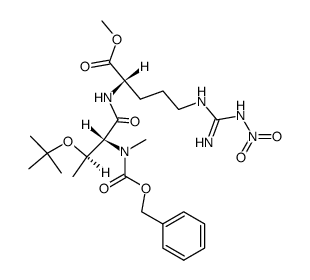 Z-N-Me-D-aThr(tBu)-L-Arg(NO2)-OMe Structure