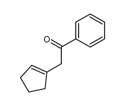 2-cyclopent-1-enyl-1-phenyl-ethanone结构式