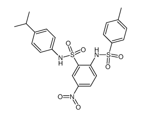 N-(4-Isopropyl-phenyl)-5-nitro-2-(toluene-4-sulfonylamino)-benzenesulfonamide结构式