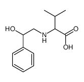 (2S)-2-[(2-hydroxy-2-phenylethyl)amino]-3-methylbutanoic acid Structure