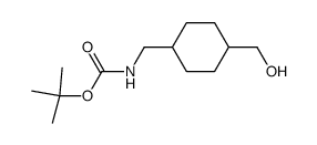 trans-(4-Hydroxymethyl-cyclohexylmethyl)-carbamic acid tert-butyl ester结构式