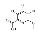 3,4,5-trichloro-6-methoxypyridine-2-carboxylic acid结构式