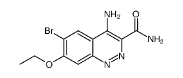 4-amino-6-bromo-7-ethoxycinnoline-3-carboxamide Structure