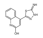 4-(5-amino-1,3,4-thiadiazol-2-yl)-1H-quinolin-2-one Structure