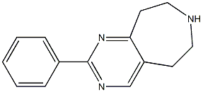 2-Phenyl-6,7,8,9-tetrahydro-5H-pyrimido[4,5-d]azepine结构式