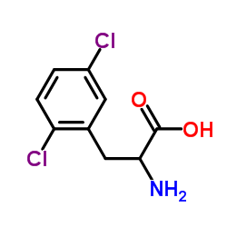 DL-2,5-二氯苯丙氨酸结构式